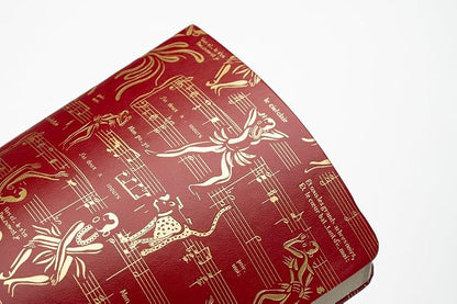HARLEM CANDLE CO. – Ode to Josephine Luxury Journal, Red & Gold – 300 Lined Pages | Vegan Leather Cover, Gilded Edges, Ribbon Bookmark | Inspired by Josephine Baker (Red/Gold)