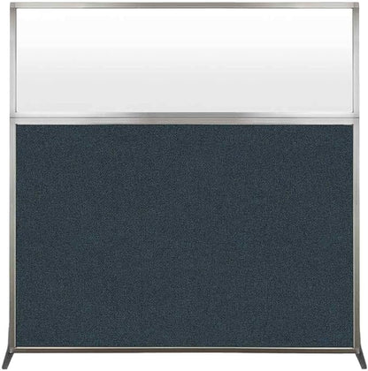 Versare Hush Screen Portable Room Divider | Workstation Wall Divider | Freestanding Privacy Hush Panels | Frosted Windows | Fabric Office Divider Screen | Great for Room Separation