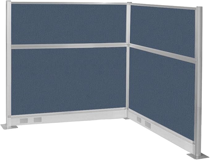 Versare Pre-Configured Hush Panel Electric Cubicle | Workstation Divider Walls | Cubicle Privacy Panels | Office Partition Walls