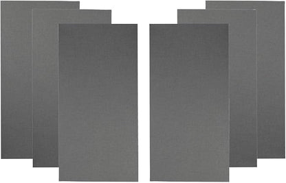 ATS Acoustics Home Office Residential Acoustic Treatment Room Kit Sound Absorbing Acoustic Panel 6 Pack for 50-100 Sq Ft (Warm Grey)