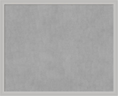 Amanti Art Silver Framed Magnetic Board 35x43 X-Large Vision Board for use with Magnets, 100% Metal Sheet to Display Items as Office Decor or for Home Organization in mudroom, Kitchen or Kids Room