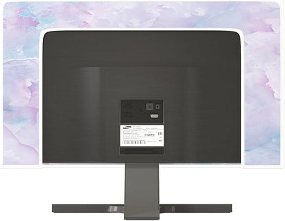 Baocicco Violet Marble Waterproof 55 Inch TV Dust Cover Anti-Static Dustproof Abstract Creative Desigen Television Accessories TV LCD Screen Texture TV Decoration for LED LCD OLED TVs