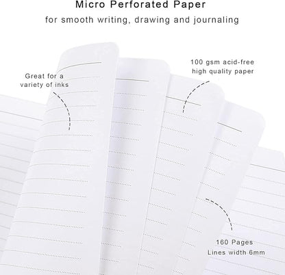 Lined Journal Notebook, Hardcover Journal for Women, Medium 5.7 x 8.4 in, 160 Pages Thick Paper, Cute Aesthetic Floral College Ruled Notebook for Writing Journaling Work School Office,Pineapple
