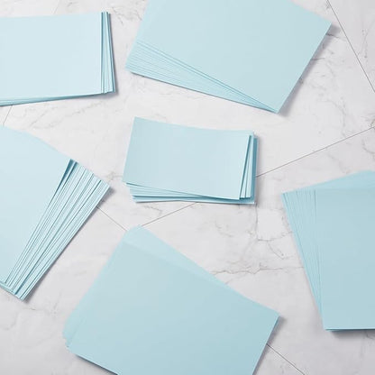 50 Sheets Blank Cardstock Paper 250 GSM Thick Heavy Cards Stock for DIY Art Projects, Card Making, Postcards, Greeting Cards, Birthday Party, Wedding Invitation (Light Blue, 5x7 inches)