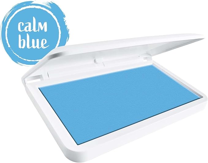 COLOP Make Series, Ink Stamp Pads, with Non-Toxic Premium Ink, Water-Based Acid-Free (Calm Blue, Make 1-1-15/16" x 3-1/2")