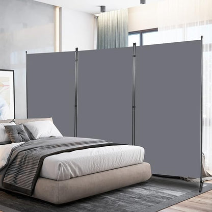 Room Divider 6FT Folding Privacy Screens, 3 Panel Partition Room Dividers w/Freestanding Design, Portable Wall Divider for Room Separtation, Fabric Screen Panel for Home Office Bedroom Dorm