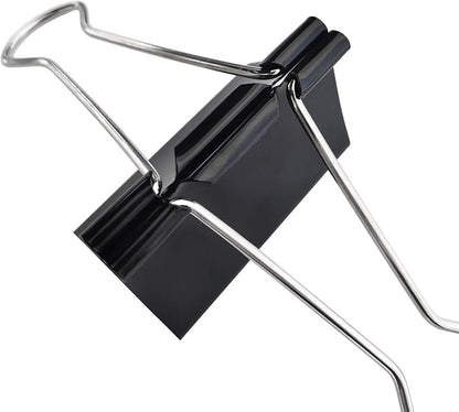 DSTELIN Extra Large Binder Clips 2.4-Inch (12 Pack), Big Paper Clamps for Office Supplies, Black