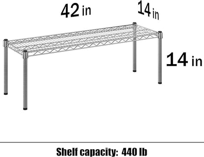 Regal Altair 14" Deep x 42" Wide x 14" Height Wire Shelving Kit | 1-Tier | NSF Commercial Storage Rack Unit