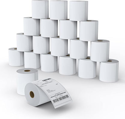 MFLABEL 4x6 Direct Thermal Shipping Labels - 20 Rolls of 450 Labels/Roll, Compatible with Zebra 2844/ZP450/ZP500/ZP505, USPS/FedEx/UPS/Amazon Shipping, Smudge-Resistant & Permanent Adhesive