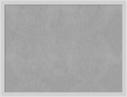 Amanti Art Silver Framed Magnetic Board 19x25 Medium Vision Board for use with Magnets, 100% Metal Sheet to Display Items as Office Decor or for Home Organization in mudroom, Kitchen or Kids Room