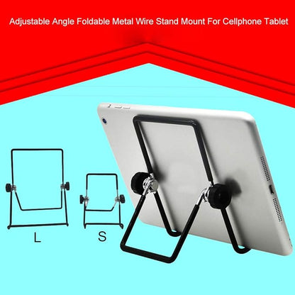 CATHATRR Holder 180° Adjustable Angle Foldable Metal Stand Mount for Cellphone Tablet PC Book Desk Cell Phone Stand for Video