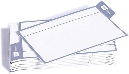 PATboard Scrum Board and Kanban Board - 16 Task Cards Medium - with nanocups® for Glass - Grey
