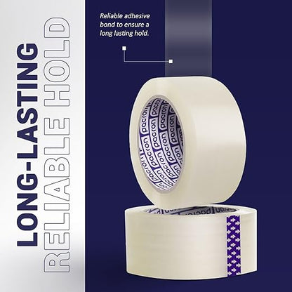 Clear Packing Tape - 24 Heavy-Duty Wrapping Tape - 110-Yard Length, 2640 Total Yards 2.88-Inch Wide Strong Adhesive Rolls for Moving Boxes, Office Packaging, Storage Organization & Warehouse Shipping