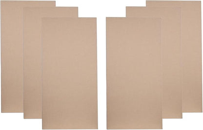 ATS Acoustics Home Office Residential Acoustic Treatment Room Kit Sound Absorbing Acoustic Panel 6 Pack for 50-100 Sq Ft (Tan)