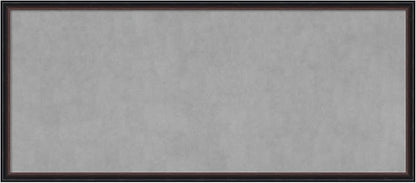 Amanti Art Black Framed Magnetic Board 22x50 Oversize Vision Board for use with Magnets, 100% Metal Sheet to Display Items as Office Decor or for Home Organization in mudroom, Kitchen or Kids Room