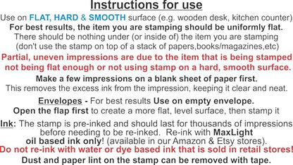 PrettySweetParty Self Inking Return Address Stamp - Custom 4 Line Personalized Address Stamp for Envelopes, Wedding Invitations, Business, Mailing Labels (Williams Curly Tails)