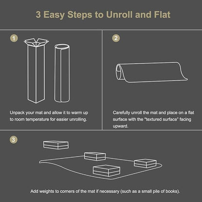 Kuyal Clear Chair Mat, Hard Floor Use, 48" x 36" Transparent Office Home Floor Protector mat Chairmats (48" x 36" Rectangle)