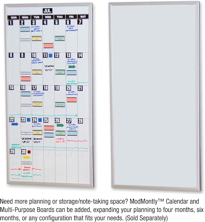 Ultimate Office Magnetic Dry-Erase Whiteboard ModMonthly Planning Calendars (Set of 3)