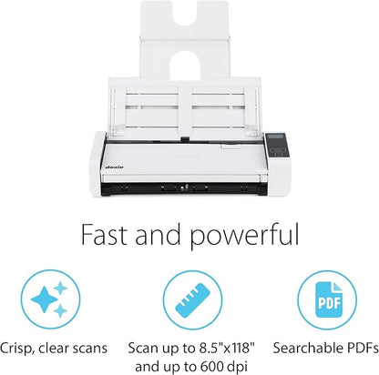 Doxie Pro DX400 - Duplex Document Scanner and Receipt Scanner for Home and Office with Amazing Software for Mac and PC