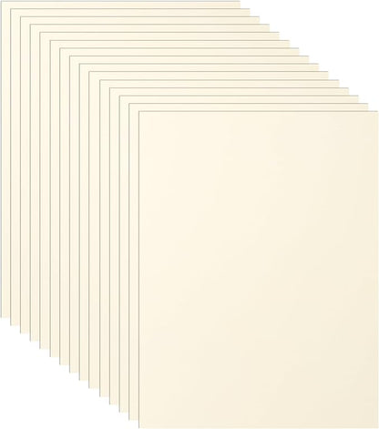Guakicae 40 Sheets Cream Cardstock 8.5 x 11 Off White Paper, 75lb Premium Ivory Card Stock Craft Paper for DIY Card Making, Wedding Invitations, Thank You Cards, Business Cards, Menus