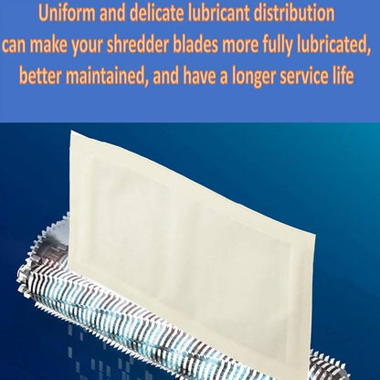 Paper Shredder Lubricant Sheets, Paper Shredder Sharpening & Lubricating Sheets-100pack