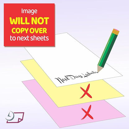 "Plain" Collated Color Paper (Not Carbonless) for Laser and Ink Jet Printers (3 Part, Case)