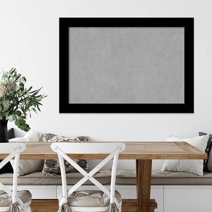 Amanti Art Black Framed Magnetic Board 29x41 Large Vision Board for use with Magnets, 100% Metal Sheet to Display Items as Office Decor or for Home Organization in mudroom, Kitchen or Kids Room
