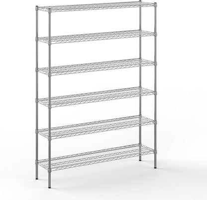 Regal Altair 14" Deep x 54" Wide x 74" Height Wire Shelving Kit | 6-Tier | NSF Commercial Storage Rack Unit