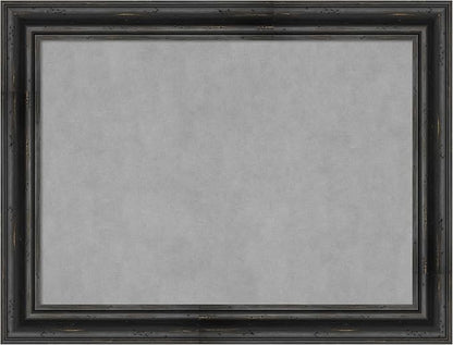 Amanti Art Black Framed Magnetic Board 25x33 Medium Vision Board for use with Magnets, 100% Metal Sheet to Display Items as Office Decor or for Home Organization in mudroom, Kitchen or Kids Room