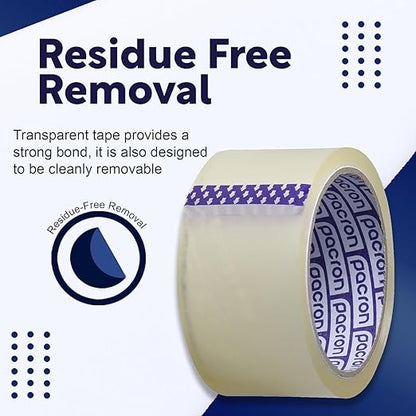 Clear Packing Tape - 48 Heavy-Duty Wrapping Tape - 110-Yard Length, 5280 Total Yards 2.88-Inch Wide Strong Adhesive Rolls for Moving Boxes, Office Packaging, Storage Organization & Warehouse Shipping