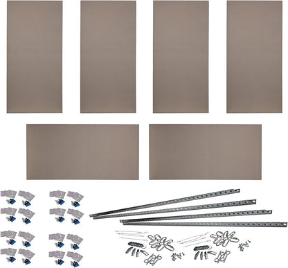 ATS Acoustics Home Office Residential Acoustic Treatment Room Kit Sound Absorbing Acoustic Panel 6 Pack for 50-100 Sq Ft (Latte)