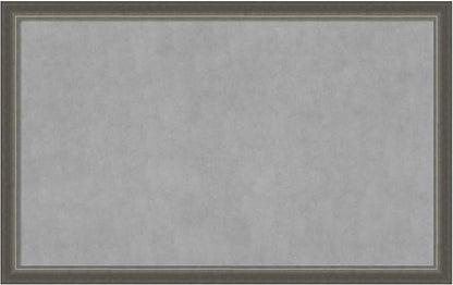 Amanti Art Silver Framed Magnetic Board 27x43 Large Vision Board for use with Magnets, 100% Metal Sheet to Display Items as Office Decor or for Home Organization in mudroom, Kitchen or Kids Room