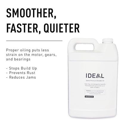 IDEAL Special High-Cling Lubricating Oil for ideal Shredders, Great for Any Automatic Oiler, Non-Toxic, Non-Detergent, Extend Life of Your Shredder (4 Bottles, 1 Gallon Each)