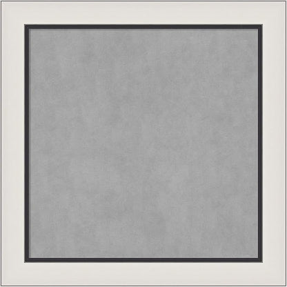 Amanti Art Silver Framed Magnetic Board 30x30 Medium Vision Board for use with Magnets, 100% Metal Sheet to Display Items as Office Decor or for Home Organization in mudroom, Kitchen or Kids Room