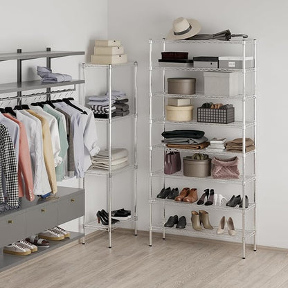 Regal Altair 14" Deep x 42" Wide x 86" Height Wire Shelving Kit | 8-Tier | NSF Commercial Storage Rack Unit