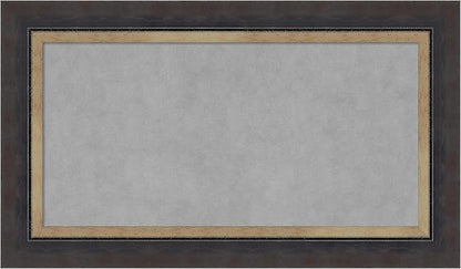 Amanti Art Black Framed Magnetic Board 17x29 Small Vision Board for use with Magnets, 100% Metal Sheet to Display Items as Office Decor or for Home Organization in mudroom, Kitchen or Kids Room