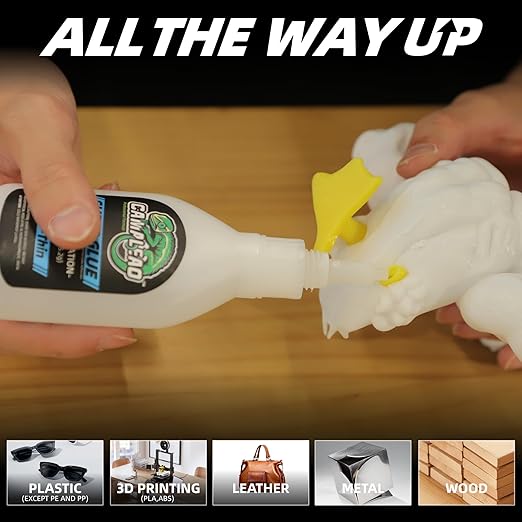 Ultra-Thin Super Glue Liquid Kit 2.3 oz, Fast Drying Clear Superglue for Plastic Metal Glass Shoe 3D Printing, Instant Cyanoacrylate Adhesive for Woodworking Stabilizing CA Finish Jewelry Inlay