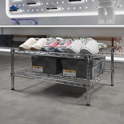 Regal Altair 24" Deep x 30" Wide x 14" Height Wire Shelving Kit | 2-Tier | NSF Commercial Storage Rack Unit