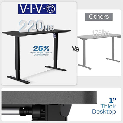 VIVO Electric 48 x 30 in Standing Desk (Gray, 48x30in)