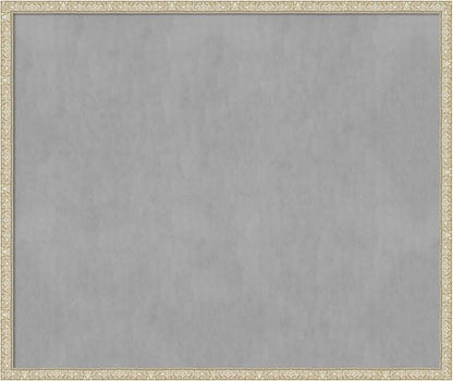 Amanti Art Silver Framed Magnetic Board 42x50 Oversize Vision Board for use with Magnets, 100% Metal Sheet to Display Items as Office Decor or for Home Organization in mudroom, Kitchen or Kids Room