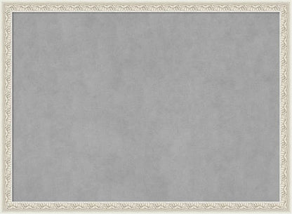 Amanti Art Silver Framed Magnetic Board 22x30 Medium Vision Board for use with Magnets, 100% Metal Sheet to Display Items as Office Decor or for Home Organization in mudroom, Kitchen or Kids Room