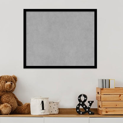 Amanti Art Black Framed Magnetic Board 17x21 Small Vision Board for use with Magnets, 100% Metal Sheet to Display Items as Office Decor or for Home Organization in mudroom, Kitchen or Kids Room