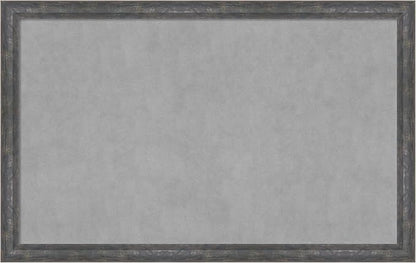 Amanti Art Grey Framed Magnetic Board 27x43 Large Vision Board for use with Magnets, 100% Metal Sheet to Display Items as Office Decor or for Home Organization in mudroom, Kitchen or Kids Room