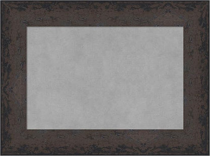 Amanti Art Black Framed Magnetic Board 17x23 Small Vision Board for use with Magnets, 100% Metal Sheet to Display Items as Office Decor or for Home Organization in mudroom, Kitchen or Kids Room