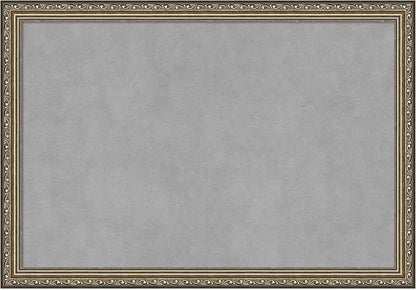 Amanti Art Silver Framed Magnetic Board 18x26 Medium Vision Board for use with Magnets, 100% Metal Sheet to Display Items as Office Decor or for Home Organization in mudroom, Kitchen or Kids Room
