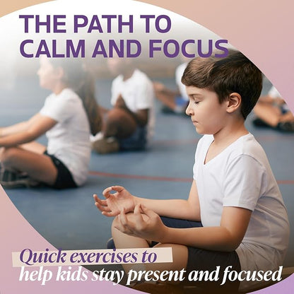 Mindfulness Cards for Kids, Meditation and Brain Focus for Yoga Classroom, Calm Corner Kit, Play Therapy, Affirmation Cards, Social Emotional Games, Mind Brain Emotion Connection, or Relaxation