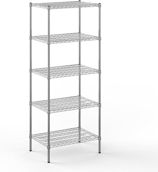 Regal Altair 21" Deep x 30" Wide x 74" Height Wire Shelving Kit | 5-Tier | NSF Commercial Storage Rack Unit