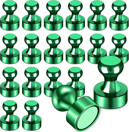 LOVIMAG Fridge Magnets 20Pcs Refrigerator Whiteboard Small Strong Magnet Classroom Kitchen Accessories Decorative Locker Set Decor Must Haves Office Calendar Refrigerador Magnetic Cute Crafts Green