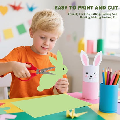 Cardstock 8.5 X 11, 40 Sheets Light Green Card Stock, 75lb/ 200gsm Pale Green Copy and Printer Paper For Art, Drawing, Invitations, DIY Cards, Watercolor, Craft, Construction, School & Office Supplie