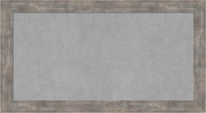 Amanti Art Silver Framed Magnetic Board 15x27 Small Vision Board for use with Magnets, 100% Metal Sheet to Display Items as Office Decor or for Home Organization in mudroom, Kitchen or Kids Room